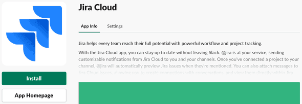 Slack Jira Cloud install