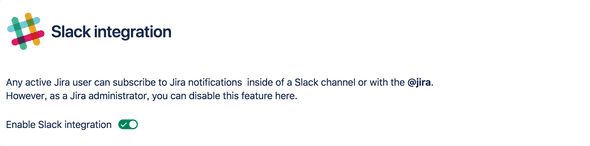 JIRA Slack integration